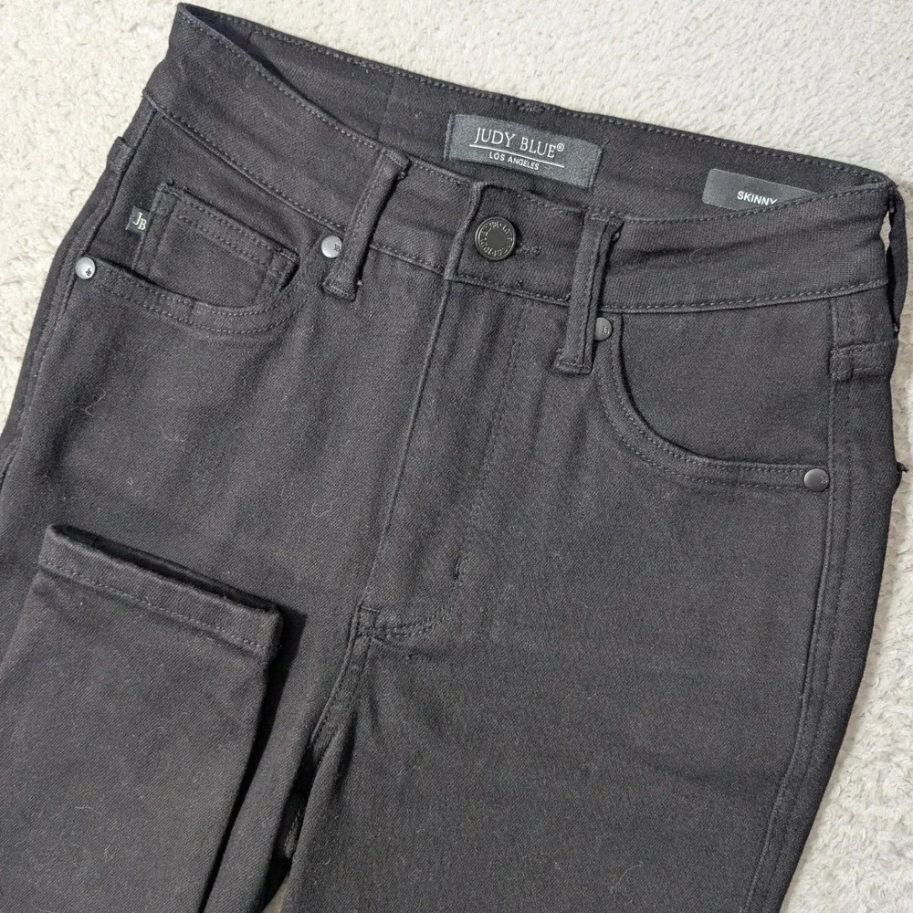 NEW Judy Blue Skinny Jeans Womens 0/24‎ Black Stretch High Rise JB88757